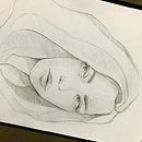 Mi proyecto del curso: Cuaderno de retratos a línea con grafito. Un projet de Esquisse , Dessin, Dessin de portrait , et Carnet de croquis de giovanasouza - 15.12.2022