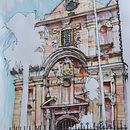 Mi proyecto del curso: Dibujo arquitectónico expresivo con marcadores de colores. Un progetto di Bozzetti, Disegno, Illustrazione architettonica, Sketchbook e Illustrazione con inchiostro di Fernando Ramirez - 15.12.2022