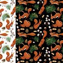 Mój projekt z kursu: Ilustrowane wzornictwo. Un progetto di Illustrazione tradizionale, Pattern design, Illustrazione digitale, Stampa e Pittura gouache di Beata Konopka-Kruć - 15.12.2022