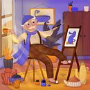 My project for course: Atmospheric Scenes in Procreate: Paint with Color and Light. Een project van Traditionele illustratie y Digitale illustratie van Elena G. - 16.12.2022