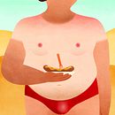 Beach Body Illustration Ein Projekt aus dem Bereich Traditionelle Illustration und Vektorillustration von Christopher Burgholz - 17.12.2022