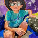 Explore; Acrylic on linen board, 11” x 14”. Un proyecto de Pintura acrílica de Winona Wong - 08.12.2022