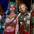 Arte de personagens de fantasia para cada classe . Ilustração tradicional, Ilustração digital, e Concept Art projeto de Girleyne Costa - 18.12.2022