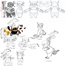 Diseño de personajes para Videojuego en desarrollo. Projekt z dziedziny Design, Concept art, Projektowanie postaci, Projektowanie gier komputerow, ch, Projektowanie c i frowe użytkownika Tiago Sebastian Sanchez Franco - 04.12.2022