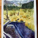 My project for course: Natural Landscapes in Watercolor. Projekt z dziedziny  Sztuki piękne,  Malarstwo i Malowanie akwarelą użytkownika elisabethabelglass - 19.12.2022