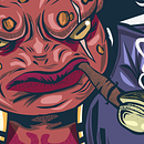  Ilustración vectorial Gamabunta . Un progetto di Illustrazione tradizionale, Illustrazione vettoriale, Design di poster  e Illustrazione digitale di kevinmateohs - 19.12.2022