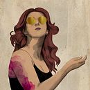 My project for course: Illustrated Portraits with Procreate. Un progetto di Illustrazione tradizionale, Illustrazione vettoriale, Illustrazione digitale e Disegno di ritratti di Revital OH - 19.12.2022