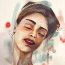 My project for course: Experimental Portraiture: Fusing Oil, Acrylic, and Spray Paint. Un proyecto de Bellas Artes, Pintura, Pintura acrílica y Pintura al óleo de eva_berki88 - 19.12.2022