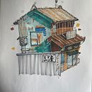 Architectural Sketching #9. Traditional illustration project by lukemandala - 12.22.2022