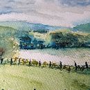 Mi proyecto del curso: Paisajes naturales en acuarela. Un progetto di Belle arti, Pittura e Pittura ad acquerello di Beatriz Álvarez - 22.12.2022