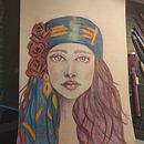 Mijn project van de cursus: Teken levendige portretten met kleurpotloden. Un progetto di Disegno, Disegno di ritratti, Sketchbook e Disegno con matite colorate di mowi - 22.12.2022