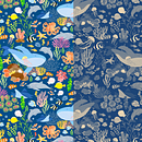 My project for course: Digital Pattern Illustration Inspired by Flora and Fauna. Un progetto di Illustrazione tradizionale, Pattern design, Disegno, Illustrazione digitale e Illustrazione botanica di Verelyn Link - 20.12.2022