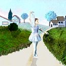 Mein Abschlussprojekt für den Kurs: Imaginäre Orte: Zeichnen, Malen und Digitalisieren mit Photoshop. Sketching, Drawing, Digital Illustration, Architectural Illustration, and Narrative project by Hanni Serway - 12.23.2022