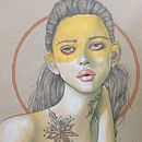 Mein Abschlussprojekt für den Kurs: Illustration mit Pastell- und Buntstiften. Un proyecto de Ilustración tradicional, Bellas Artes, Dibujo a lápiz, Dibujo, Dibujo de Retrato, Dibujo realista y Dibujo artístico de ramonaja - 23.12.2022
