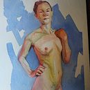 Mi proyecto del curso: Figura humana en acuarela. Traditional illustration, Fine Arts, Painting, Watercolor Painting, Realistic Drawing, and Figure Drawing project by Je-sús Placa-placa - 12.24.2022