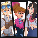 Fighters. Un proyecto de Diseño de personajes e Ilustración tradicional de Samantha Martínez - 30.04.2022