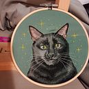 My project for course: Embroidered Pet Portraits: The Thread Painting Technique Ein Projekt aus dem Bereich Stickerei, Naturalistische Illustration und Textildesign von kirstenekent - 27.12.2022