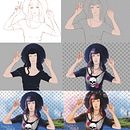 Il mio progetto del corso: Illustrazione manga con Procreate. Projekt z dziedziny Trad, c, jna ilustracja, Projektowanie postaci, Komiks, Ilustracja c, frowa, R, sunek c, frow i Manga użytkownika Cinzia Gentile - 27.12.2022