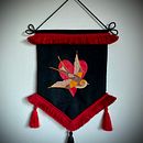 Swallow - emboidered pennant Ein Projekt aus dem Bereich H, werk und Nähen von Natalia Kuberska - 27.12.2022