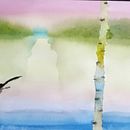 Mi proyecto del curso: Paisajes atmosféricos en acuarela. Een project van  Beeldende kunst, Schilderij y Aquarelschilderen van Yadira Morán Morales - 28.12.2022