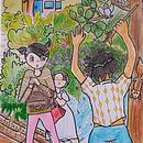 My project for course: Sketchbook Techniques for Children's Illustration. Design de personagens, Desenho a lápis, Ilustração infantil, Sketchbook, Pintura guache, e Álbum ilustrado projeto de Chaturika Dayaratne - 28.12.2022