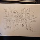 Mon projet du cours : Dessin architectural à l’aquarelle et à l’encre. Sketching, and Watercolor Painting project by gilles_m17 - 12.28.2022