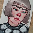 Mi proyecto del curso: Retrato ilustrado en acuarela. Un proyecto de Ilustración tradicional, Bellas Artes, Pintura, Dibujo, Pintura a la acuarela, Dibujo de Retrato y Dibujo artístico de Uriel Navarro Fernández - 29.12.2022