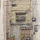 Japanese Facade. Ilustração tradicional projeto de juanruizmail - 30.12.2022