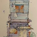 My project for course: Expressive Architectural Sketching with Colored Markers. Een project van  Schetsen,  Tekening,  Architecturale illustratie, Sketchbook y  Illustratie met inkt van dina_hassanein1 - 01.01.2023
