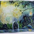 Meu projeto do curso: Pintura de paisagens fantásticas com aquarela e guache Ein Projekt aus dem Bereich Bildende Künste, Malerei, Aquarellmalerei, Naturalistische Illustration und Gouachemalerei von Patrícia Gonsalves - 02.01.2023
