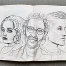 My project for course: Portrait Sketchbooking: Explore the Human Face Ein Projekt aus dem Bereich Skizzenentwurf, Zeichnung, Porträtzeichnung, Artistische Zeichnung und Sketchbook von Ksenia Mukhina - 31.12.2022