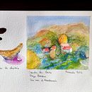 Carnet de voyages à l'aquarelle : Cambo-les-Bains, station thermale dans le Pays Basque français. Un progetto di Illustrazione tradizionale, Pittura ad acquerello, Illustrazione architettonica e Sketchbook di Alix Olphe-Galliard - 11.01.2023