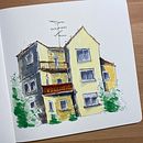 My project for course: Expressive Architectural Sketching with Colored Markers. Projekt z dziedziny Sketching,  R, sunek,  R, sunek architektoniczn, Sketchbook,  R i sunek atramentem użytkownika Olena Openko - 03.01.2023