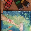 My project for course: Watercolor Travel Journal. Ilustração tradicional, Pintura em aquarela, Ilustração arquitetônica, e Sketchbook projeto de strongfoxberry - 03.01.2023