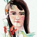My project for course: Illustrated Portrait in Watercolor. Projekt z dziedziny Trad, c, jna ilustracja,  Sztuki piękne,  Malarstwo,  R, sunek, Malowanie akwarelą, Portret,  R, sunek art, st i czn użytkownika elisabethabelglass - 04.01.2023