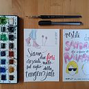 Il mio progetto del corso: Doodling creativo e hand lettering per principianti. Un progetto di Illustrazione tradizionale, Lettering, H e lettering di erboristeriamarchi - 04.01.2023