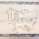 Mein Abschlussprojekt für den Kurs: Expressive Architekturskizzen mit Markern. Un projet de Esquisse , Dessin, Illustration architecturale, Carnet de croquis et Illustration à l'encre de Dagmar Weber - 04.01.2023