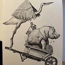 My project for course: Surrealistic Fineliner Illustration Ein Projekt aus dem Bereich Traditionelle Illustration, Bleistiftzeichnung, Zeichnung, Realistische Zeichnung, Artistische Zeichnung und Illustration mit Tinte von Friederike Elka Anna - 04.01.2023