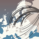 The Biggest Weapon: How Russian crude oil shakes the market as Ukraine conflict looms?. Een project van  Ontwerp y Traditionele illustratie van Eve Lu - 27.03.2022