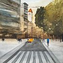 Il mio progetto del corso: Paesaggi urbani ad acquerello. Artes plásticas, Pintura em aquarela e Ilustração arquitetônica projeto de Luisa Smaniotto - 05.01.2023