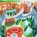 My project for course: Pictorial Sketchbook with Gouache Ein Projekt aus dem Bereich Traditionelle Illustration, Skizzenentwurf, Zeichnung, Architektonische Illustration, Sketchbook und Gouachemalerei von love_fofo_ - 07.01.2023