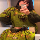 Meu projeto do curso: Bordados com lã em peças de tricô. Embroider, Fiber Arts, and Textile Design project by Mayumi Hirayama - 01.06.2023