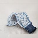 My Mitten in watercolour. Un progetto di Pittura ad acquerello di Solveig Eiriksdottir - 07.01.2023