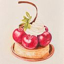 My project for course:  Flavorful Food Illustration with Watercolor. Un proyecto de Ilustración tradicional, Bellas Artes, Pintura y Pintura a la acuarela de anneling - 06.01.2023