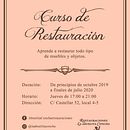 Cartel para curso de restauración. Un progetto di Design, Graphic design e Design di poster  di Inmaculada Bailac Cano - 18.09.2019