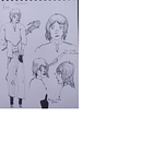 Mi proyecto del curso: El arte del manga: dibuja personajes únicos . Design de caractere, Desen în creion, Desen, Ilustrație cu cerneală și Manga de mat1tyu - 01.04.2023