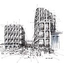 Commercial. Un proyecto de Arquitectura, Ilustración tradicional, Diseño, Bocetado e Ilustración con tinta de Dan Hogman - 10.01.2023