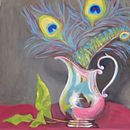 silver pitcher still life painting in oil. Painting project by Melodie Herbert - 03.02.2015