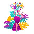 Havaianas Tropical. Traditional illustration, Advertising, and Art Direction project by Mari Vilas - 01.11.2023