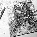 Retratos anime. Een project van Traditionele illustratie, Craft,  Beeldende kunst, Printen,  Portrettekening,  Illustratie met inkt y Graveren van Javier Gentili - 11.06.2023